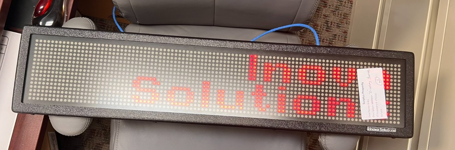 Inova Solutions OAX2-CS LED Message Display Sign PoE Ethernet Tested