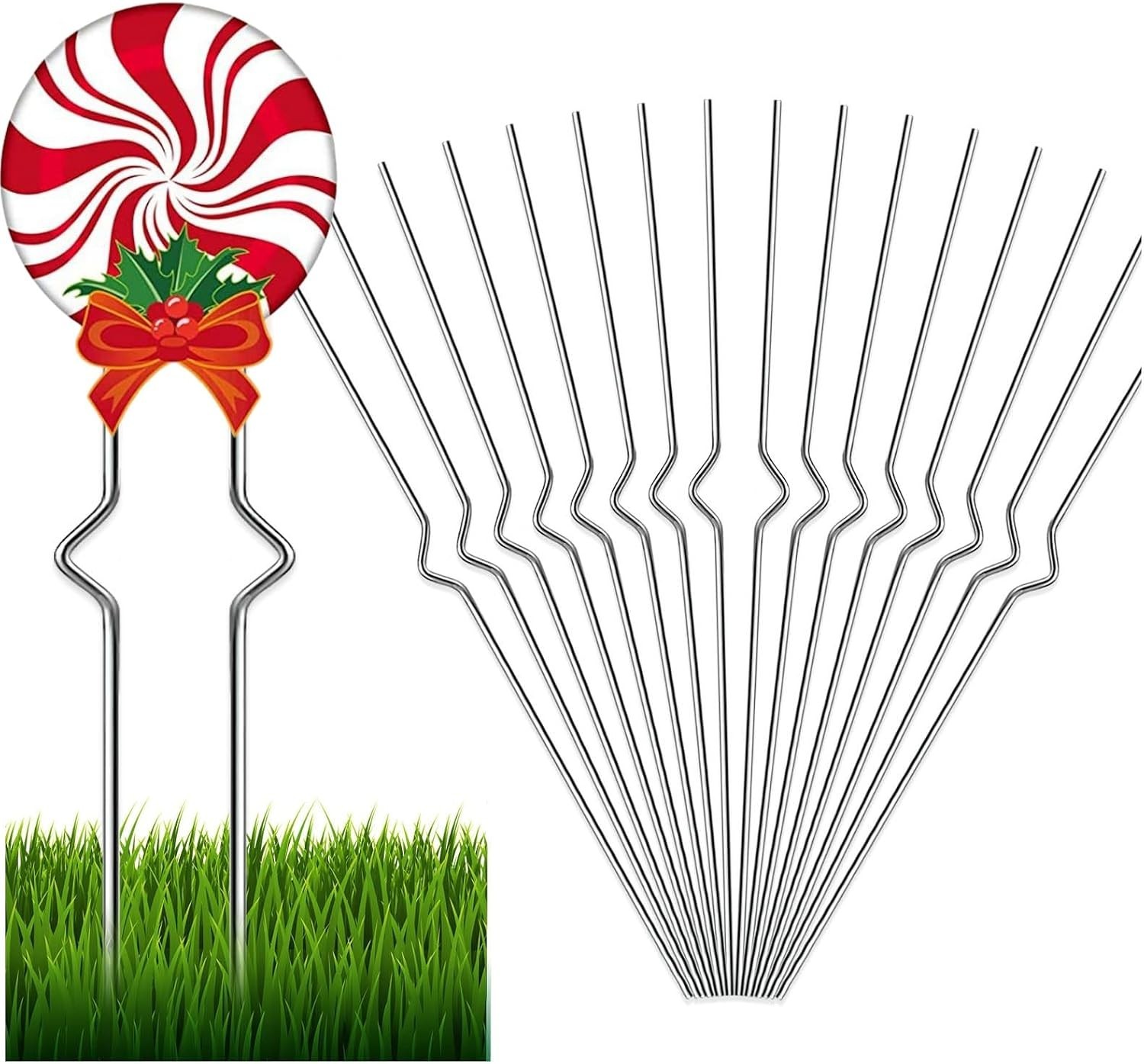 18-Pack Heavy Duty Stainless Steel Yard Sign Stakes – Adjustable 13 » Holders