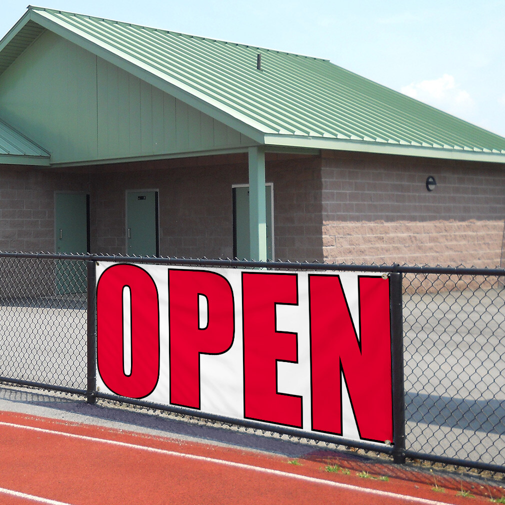 Vinyl Banner Multiple Sizes Open Outdoor Advertising Printing B Business Outdoor