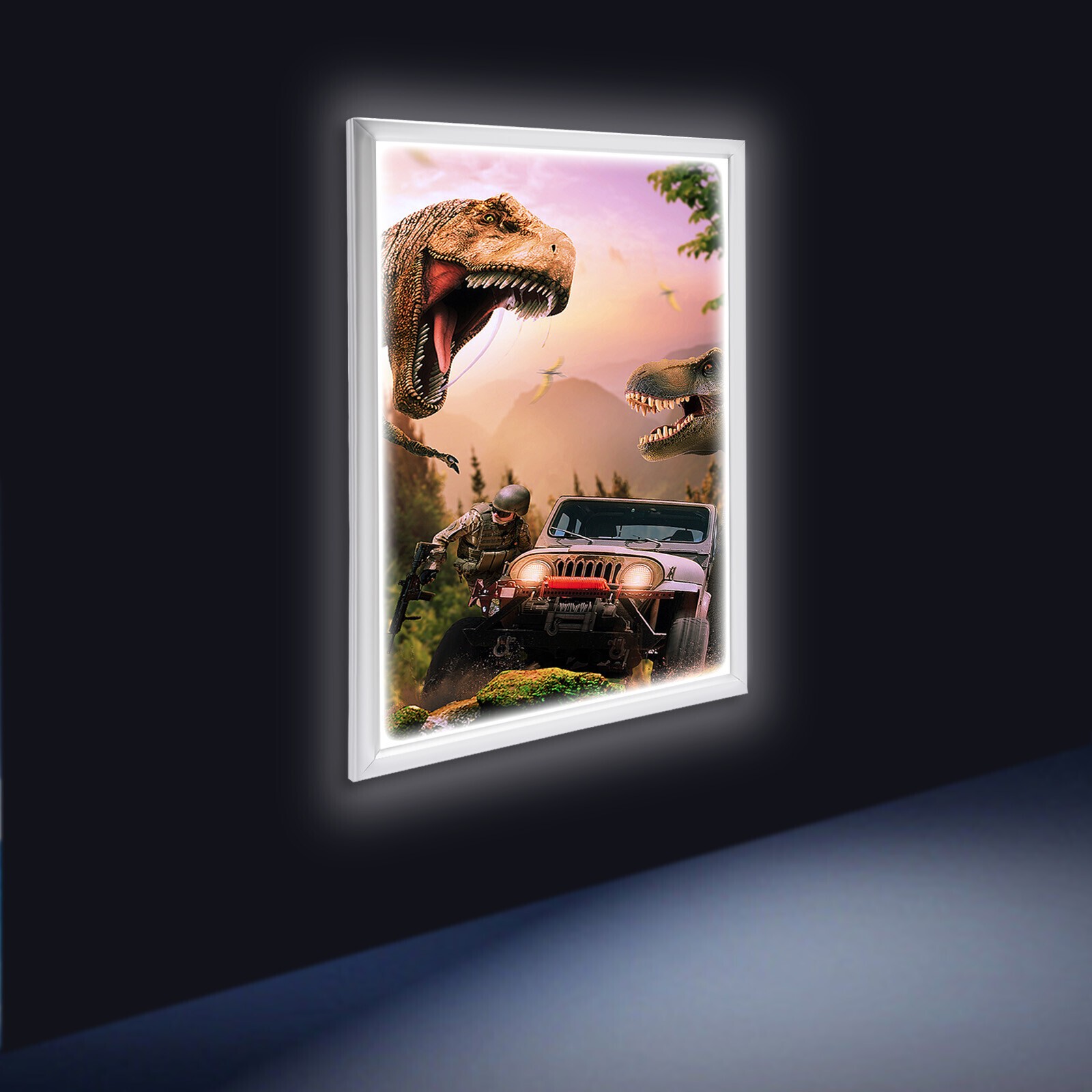 24&Prime;x33&Prime;/24&Prime;X36&Prime;, 27&Prime; x 40&Prime; LED Backlit Movie Poster Art Picture Frame Light Box