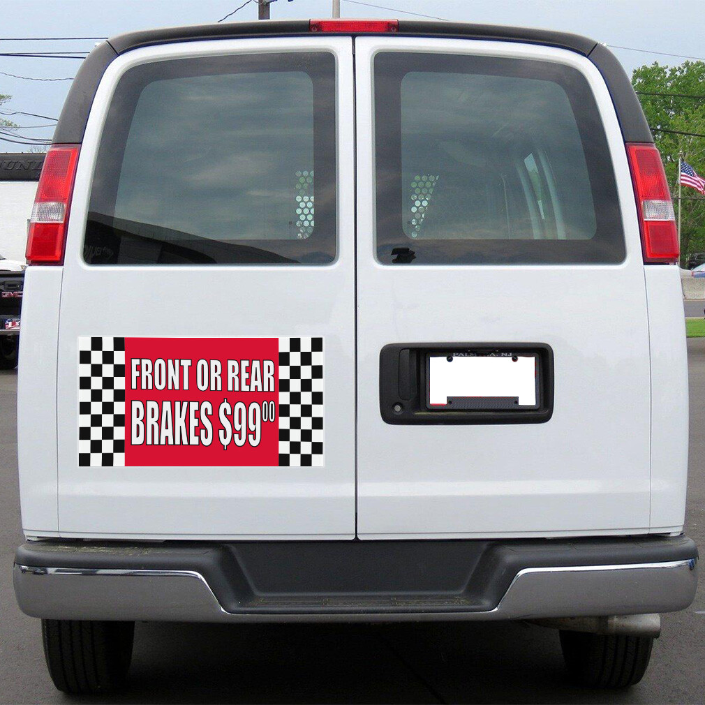 Car Magnet Set of 2 Front Or Rear Brakes $99 #1 Car Advertising Industrial Sign