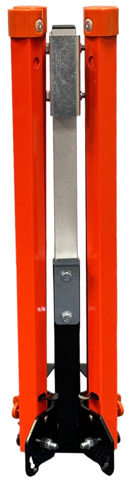 Custom 48&Prime; Orange Reflective Roll-Up Sign Kit Steel Stand MUTCD
