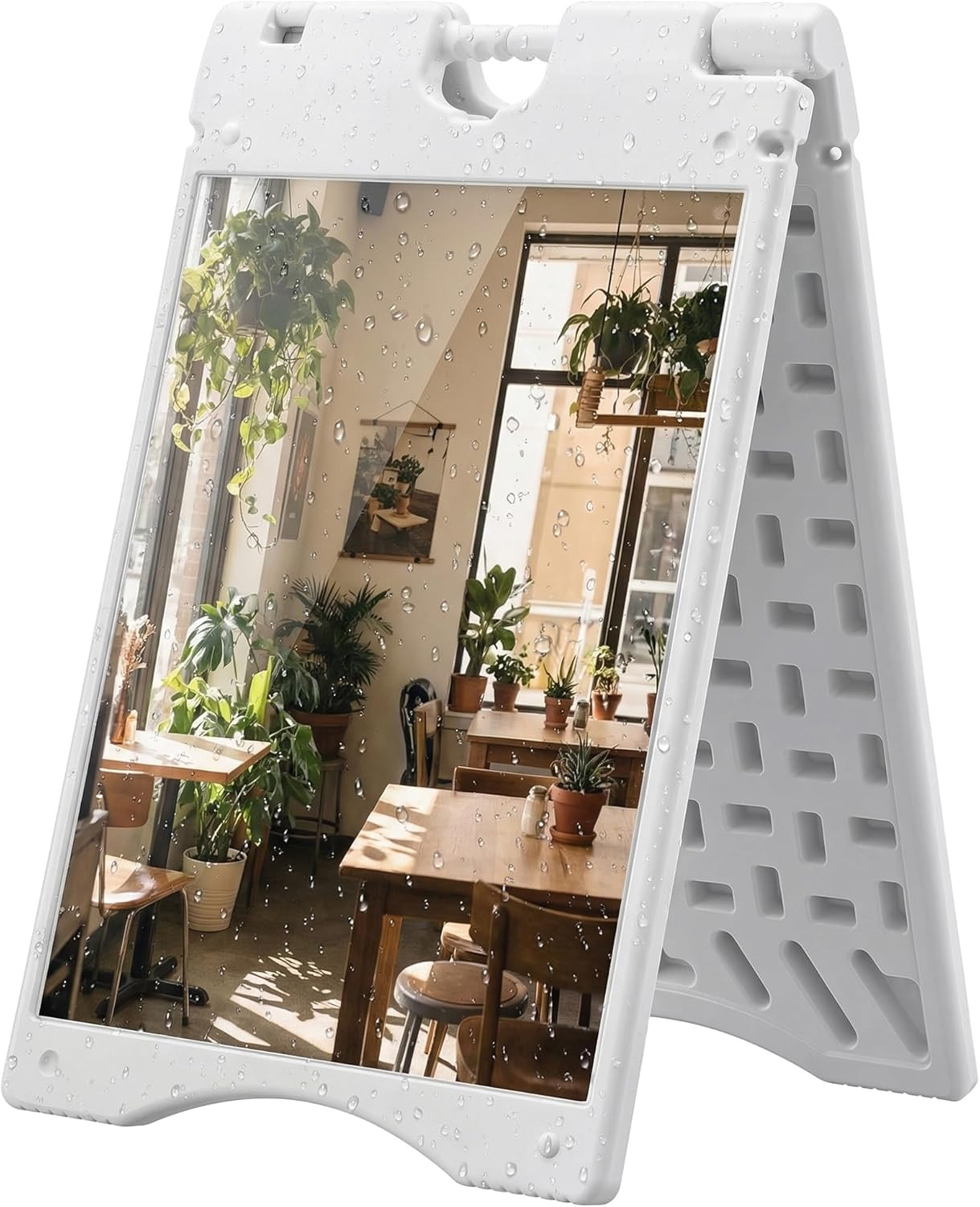 a Frame Sandwich Board Signs Outdoor 22&Prime; X 28&Prime; Sidewalk Sign with Weighted Tank