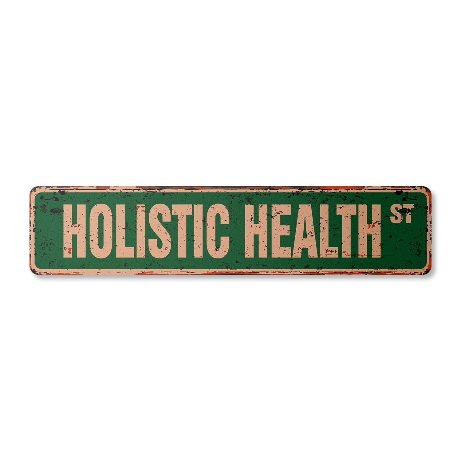 HOLISTIC HEALTH Vintage Street Sign alternative medicine medical practice