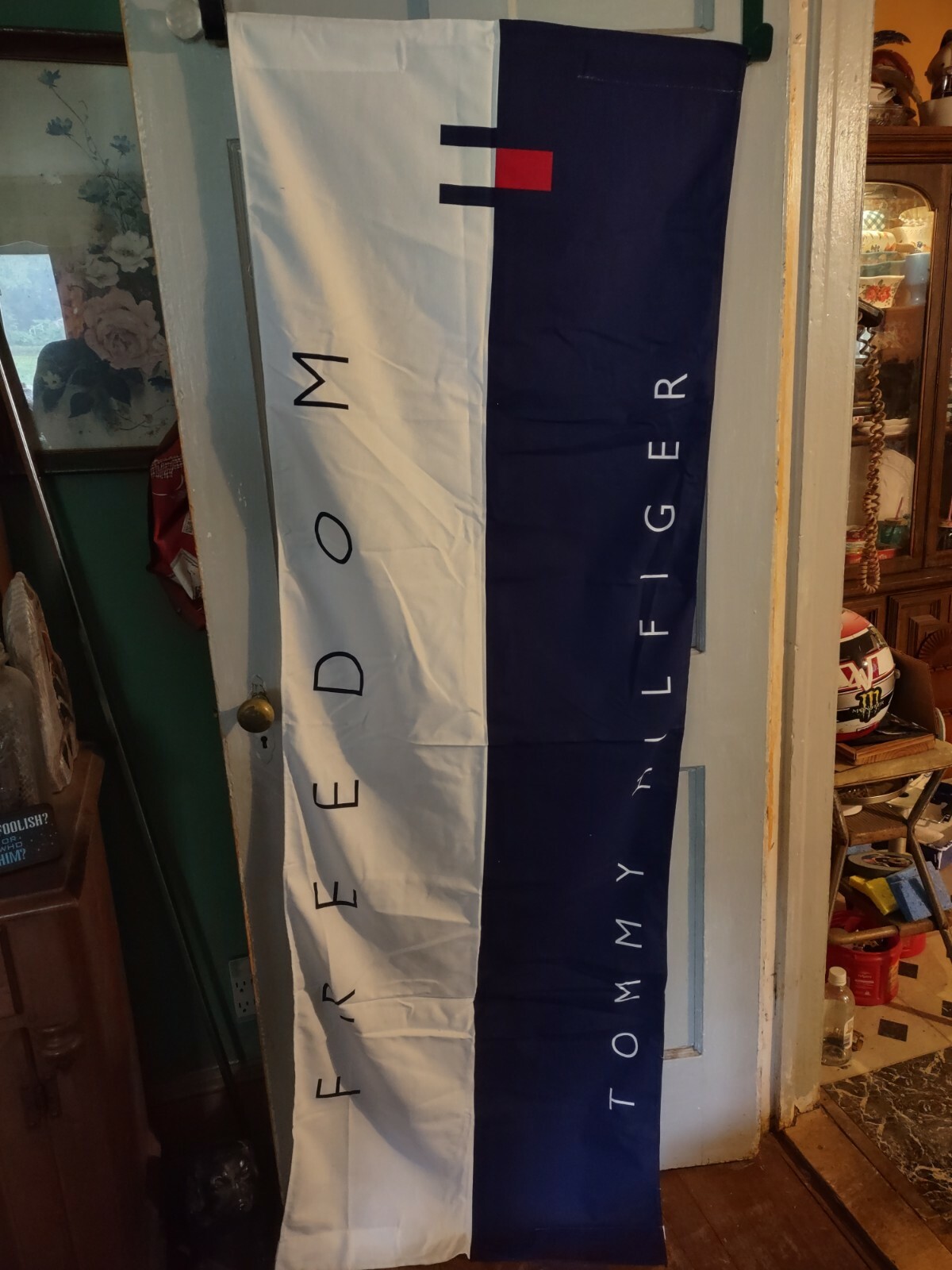 4 Vintage Tommy Hilfiger Advertising Cloth Banners Store Display 68&Prime; x24&Prime;