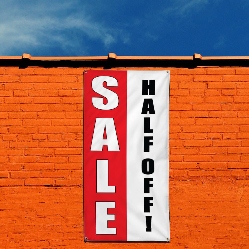 Vertical Vinyl Banner Multiple Sizes Deal Half Off! Promotion Business Business