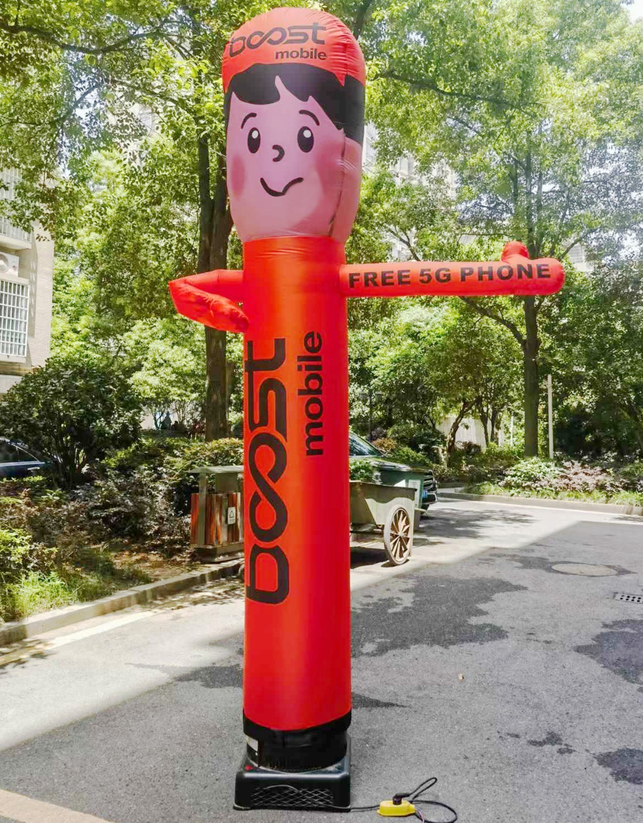 10ft Tall Boost Mobile Inflatable Waving Man {Without Blower}