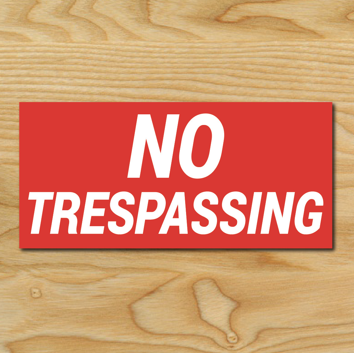 (1) NO TRESPASSING Sign Sticker Business Window Door Decal Store 2.75&Prime;x5.75&Prime; NEW
