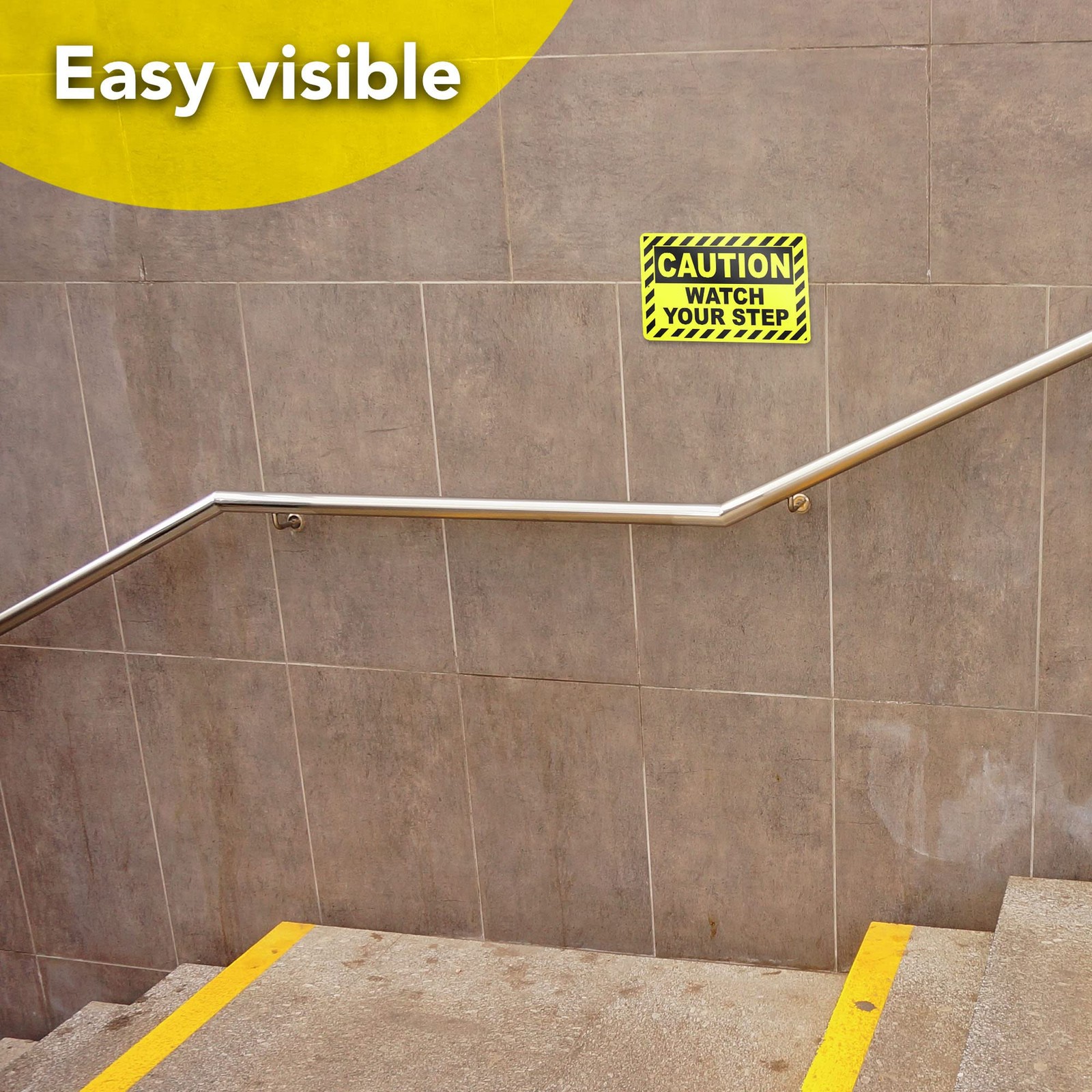 Watch Your Step Aluminum Caution Sign UV Protected Weatherproof Notice 8×12 In