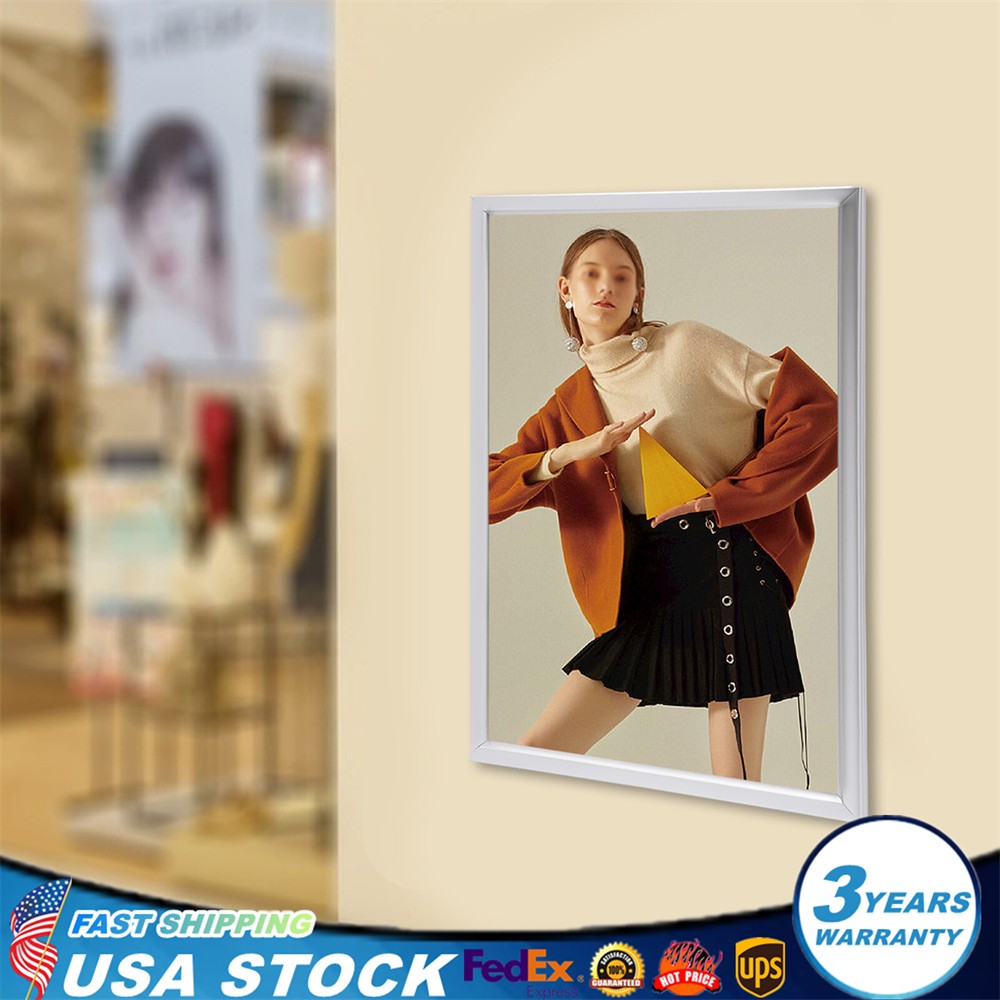 24&Prime;x36&Prime; LED Backlit Poster Frame Art Picture Light Box Advertising Display Frame