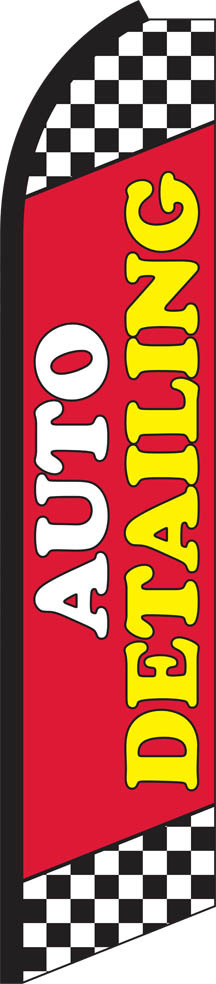 Auto Detailing Swooper Flag Feather Super Bow Banner