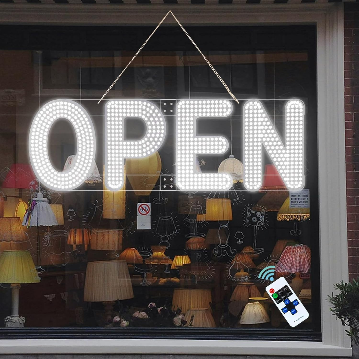 40&Prime;X14&Prime; Open Sign, LED Open Sign for Business with Remote Control, Ultra Bright