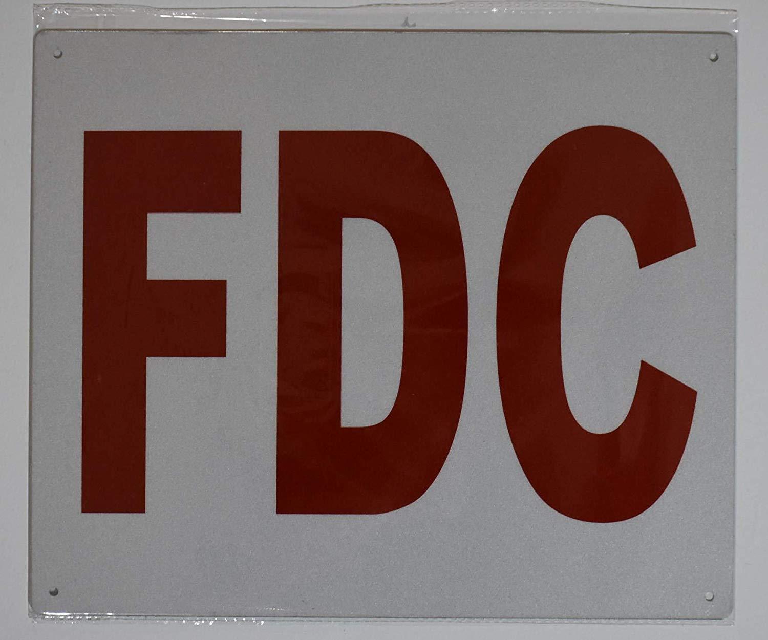 FDC Sign (White,Reflective, Aluminium 10X12 inch)-REF24-1027