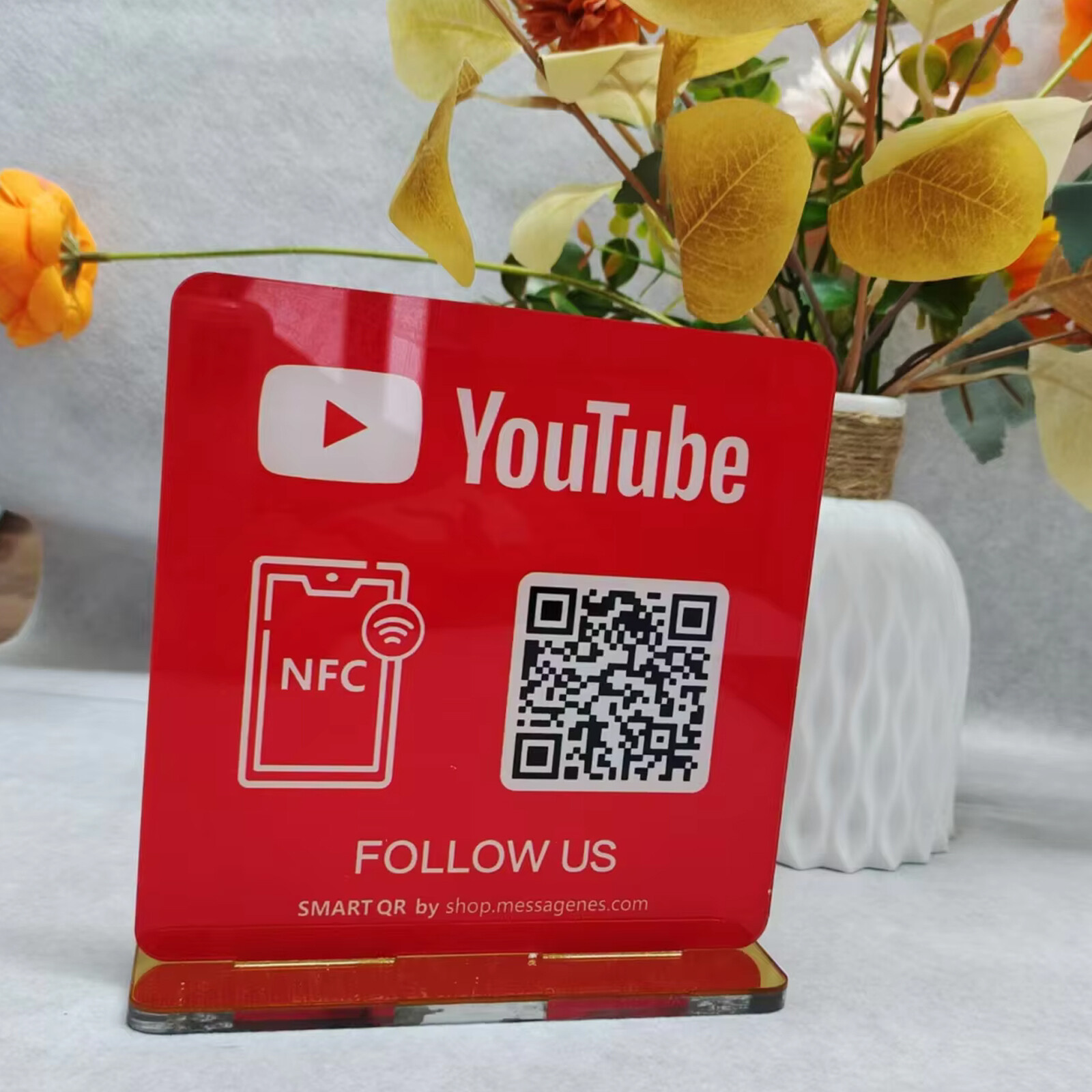 Custom Review Us on Google QR Code Sign Google Review Sign with NFC