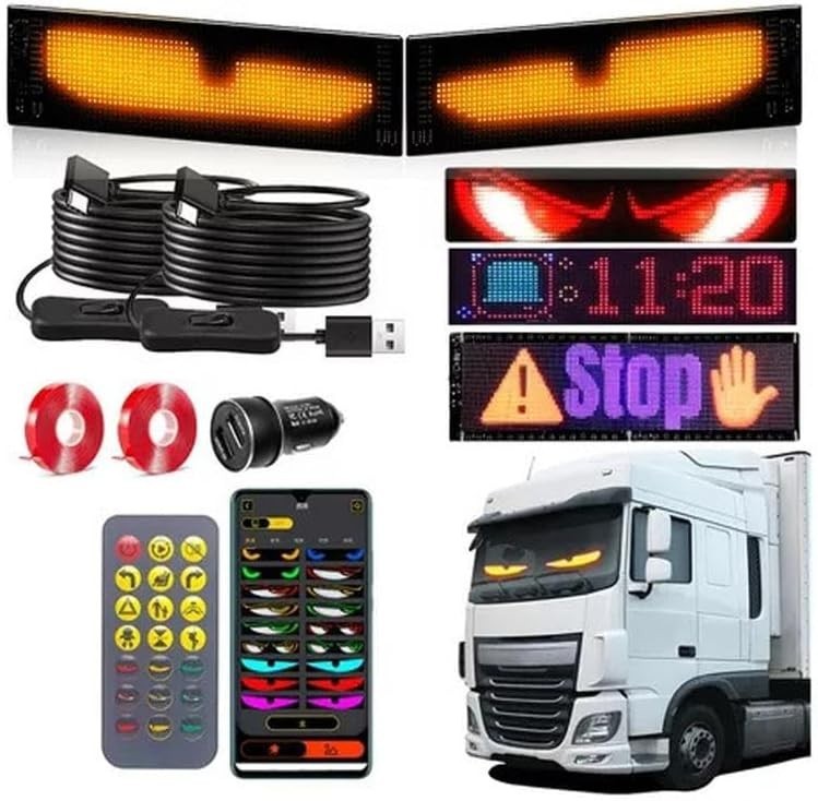 Programmable LED Message Board – 23×4&Prime; Digital Scrolling Sign with App Control
