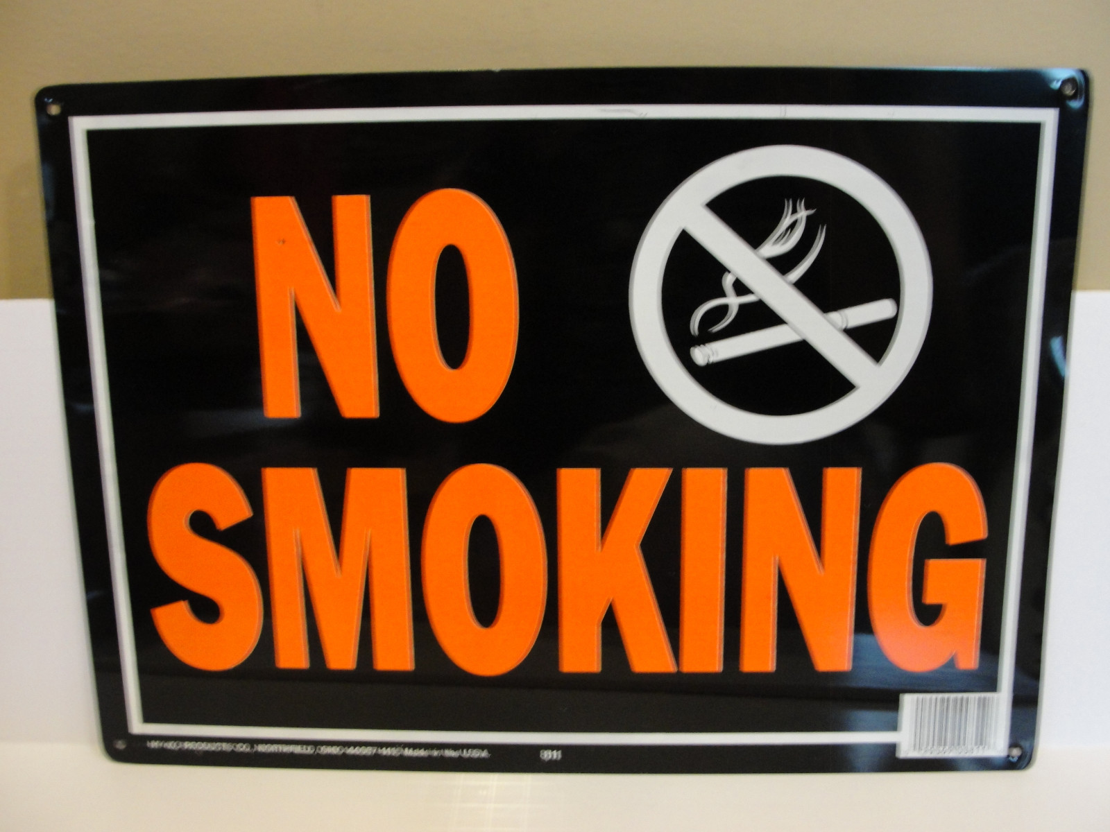 HY KO Products 811 « No Smoking » Sign 10&Prime; x 14&Prime;