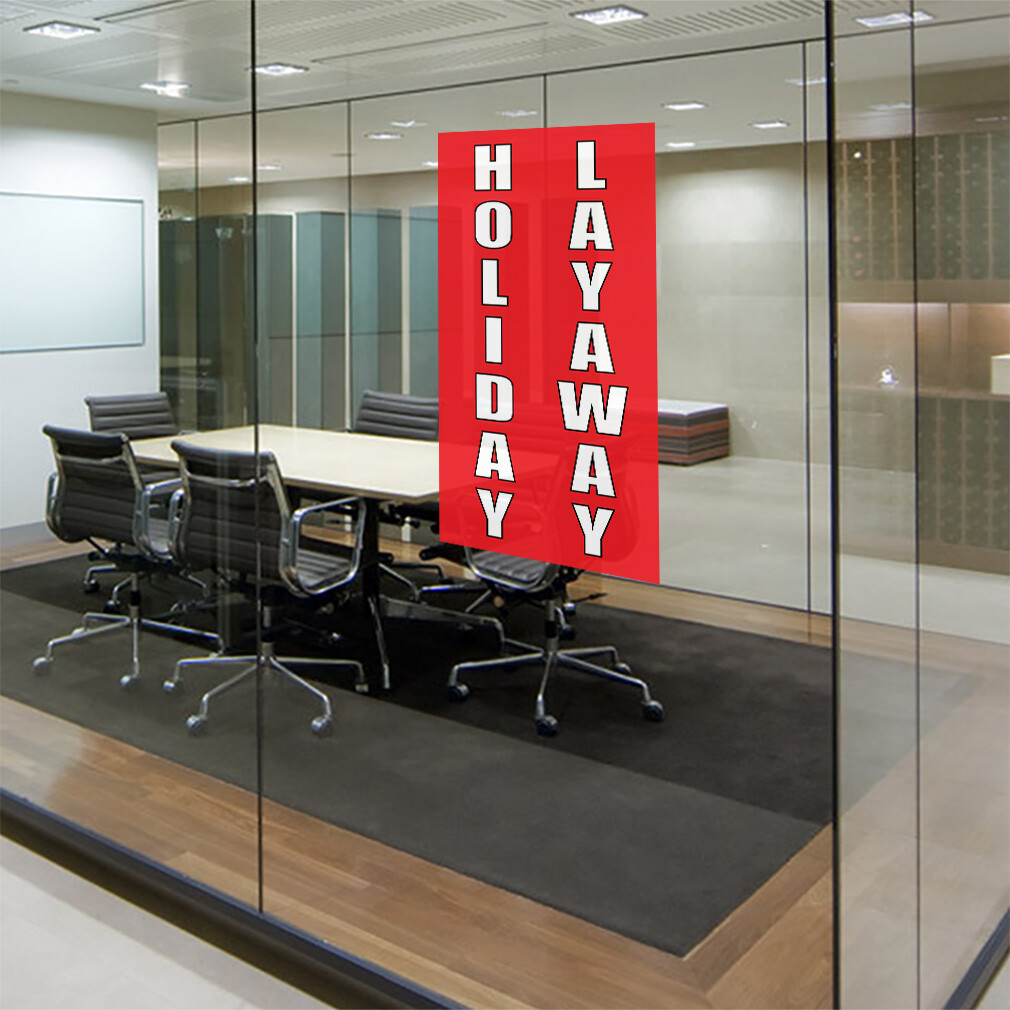 Door Decals Vertical Vinyl Stickers Multiple Sizes Holiday Layaway Vinyl