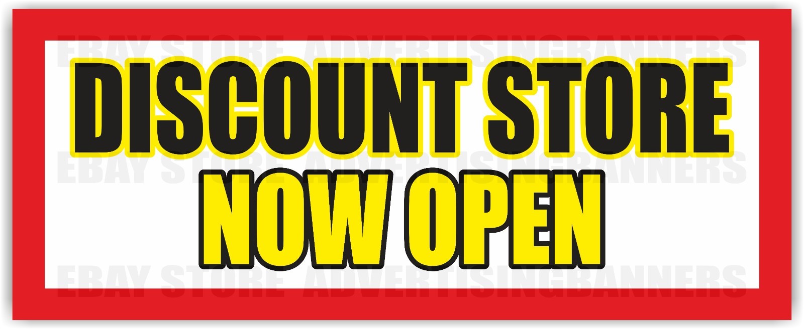 DISCOUNT STORE NOW OPEN Advertising Banner Vinyl Mesh Sign Clearance Sale Save