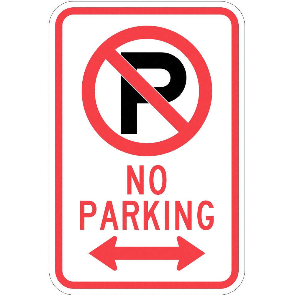 LYLE T1-1058-HI_12x18 Fire Lane Parking Sign,18&Prime; x 12&Prime; 36A849