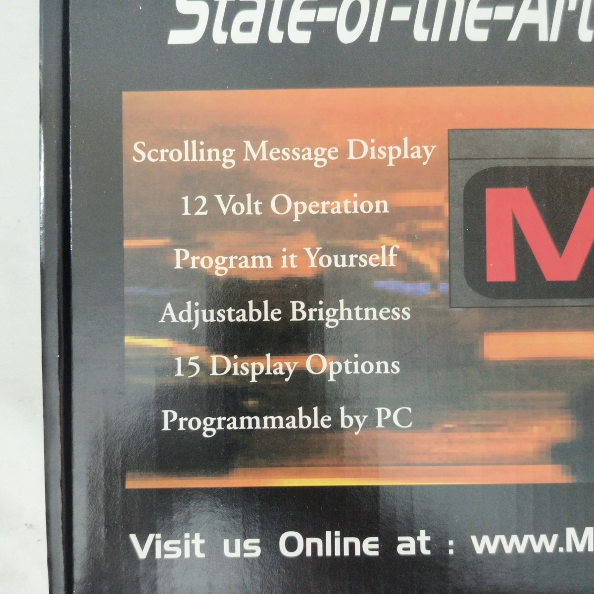 Mobile LED MD-550 Digital Display Red Scrolling Message Business & Vehicles 12v