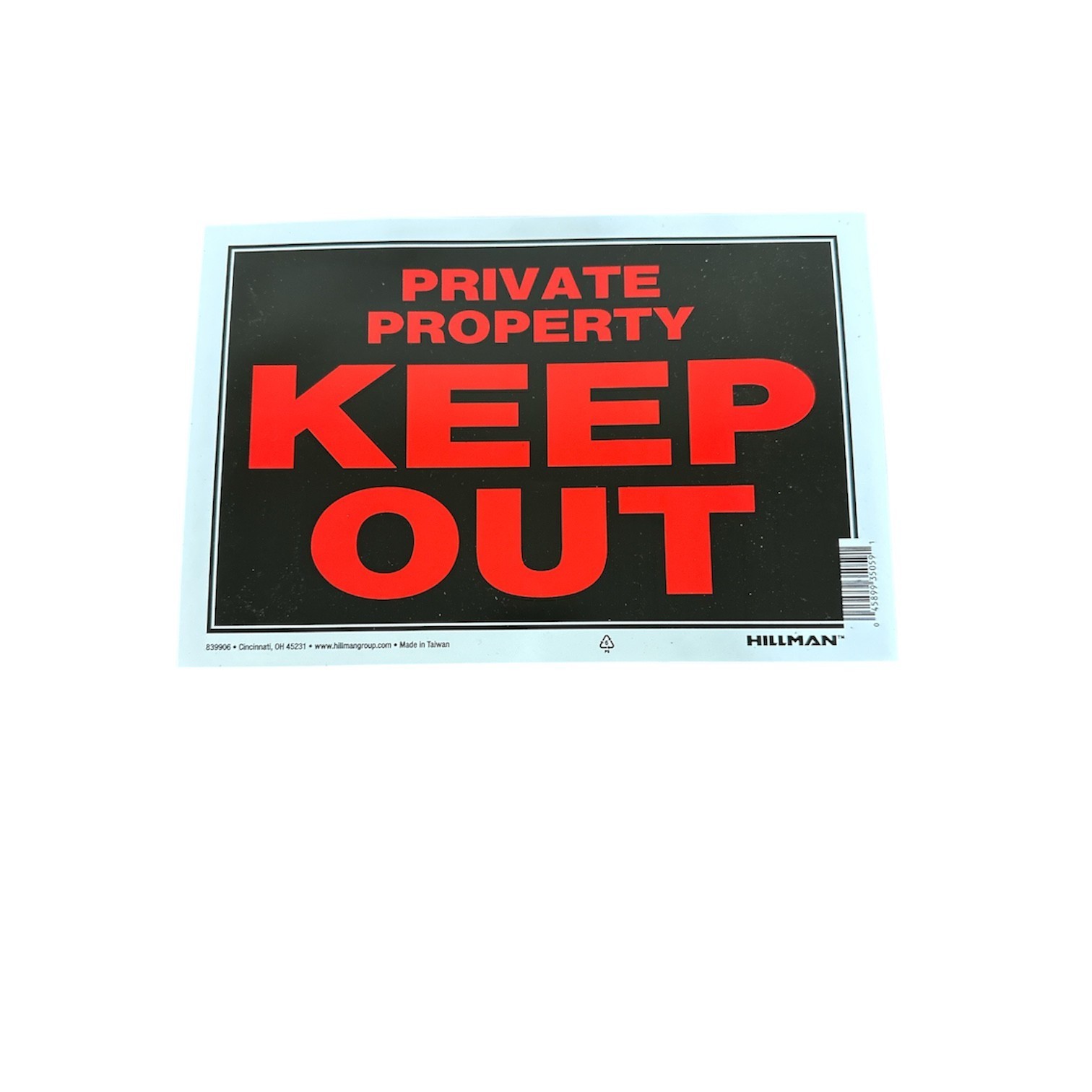 Hillman 8&Prime; x 10&Prime; Plastic Signs Various Models New