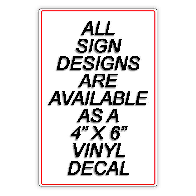 Do Not Block Driveway Metal Sign no parking warning towed vehicle car SDNB001