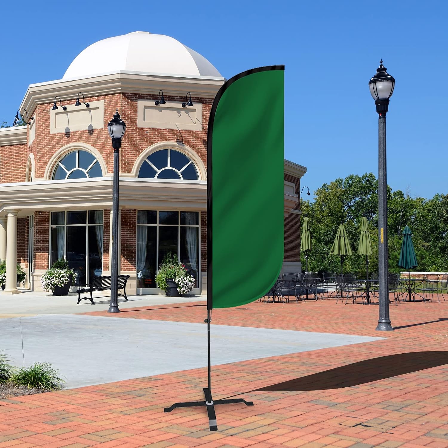 LookOurWay Feather Flag Pole Kit – 7 Feet Tall Advertising Banner with Fiberglas