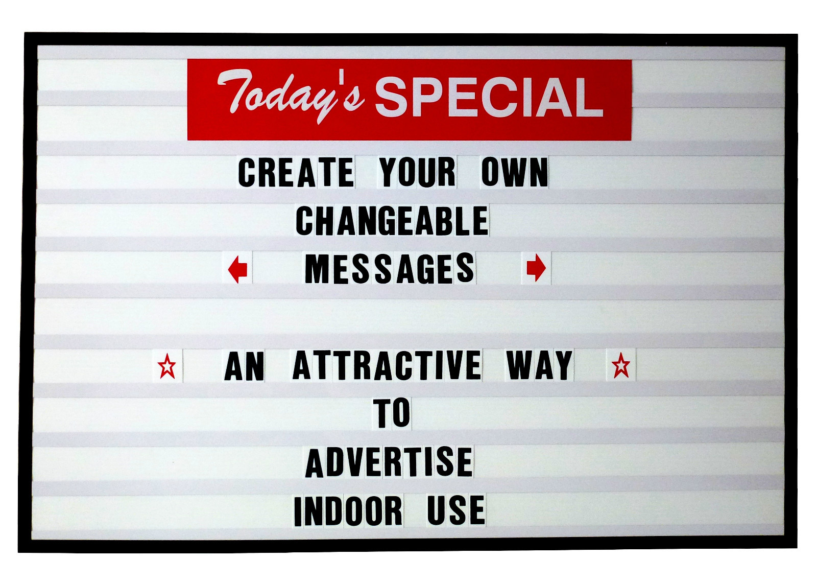 2 inch Changeable Message Letters Marquee Sign – Window Menu Price Board 36&Prime;x24&Prime;