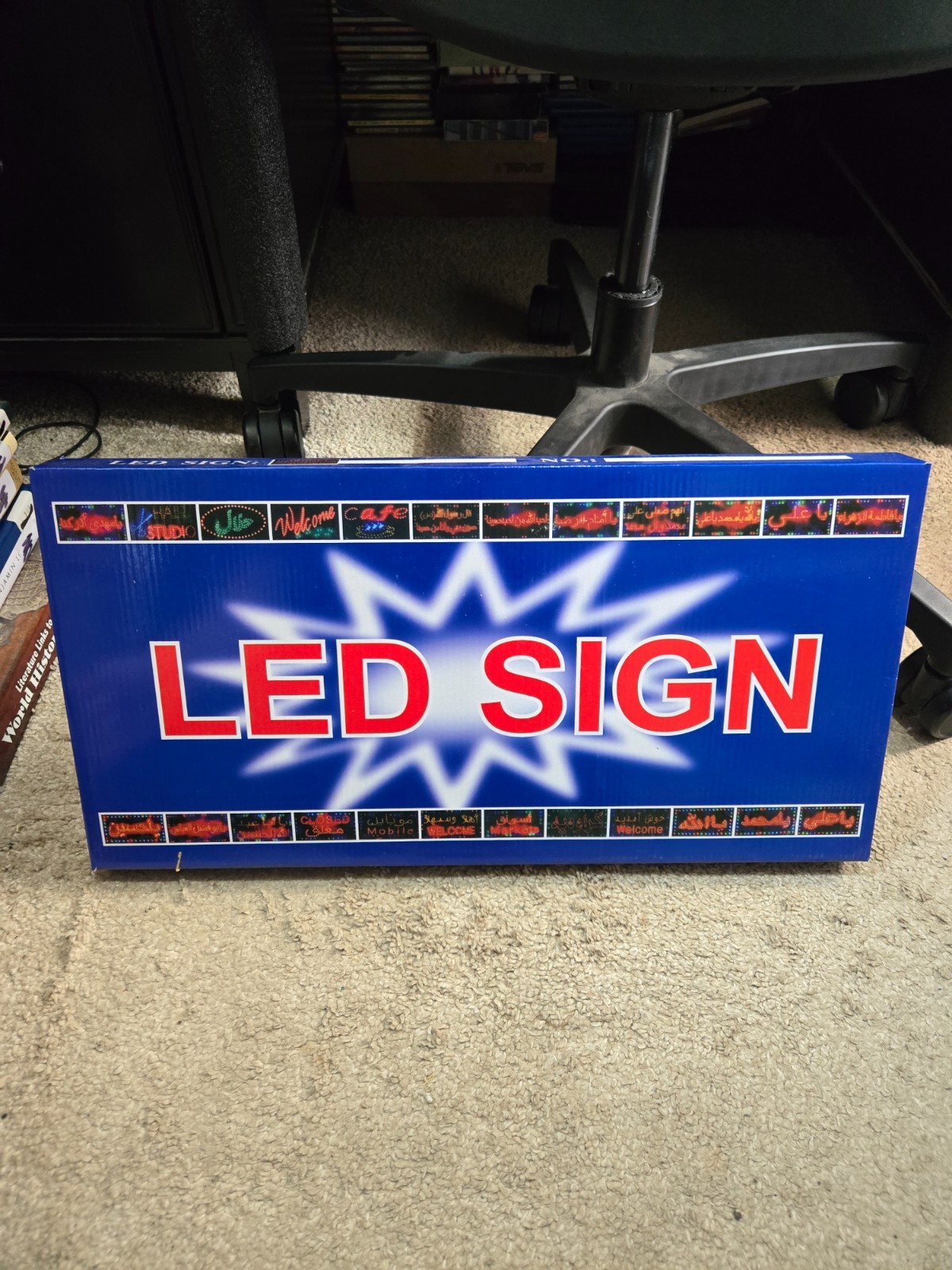 LED Sign – INTERNET ACCESS – New in the Box – 19×10.5×2 Inches