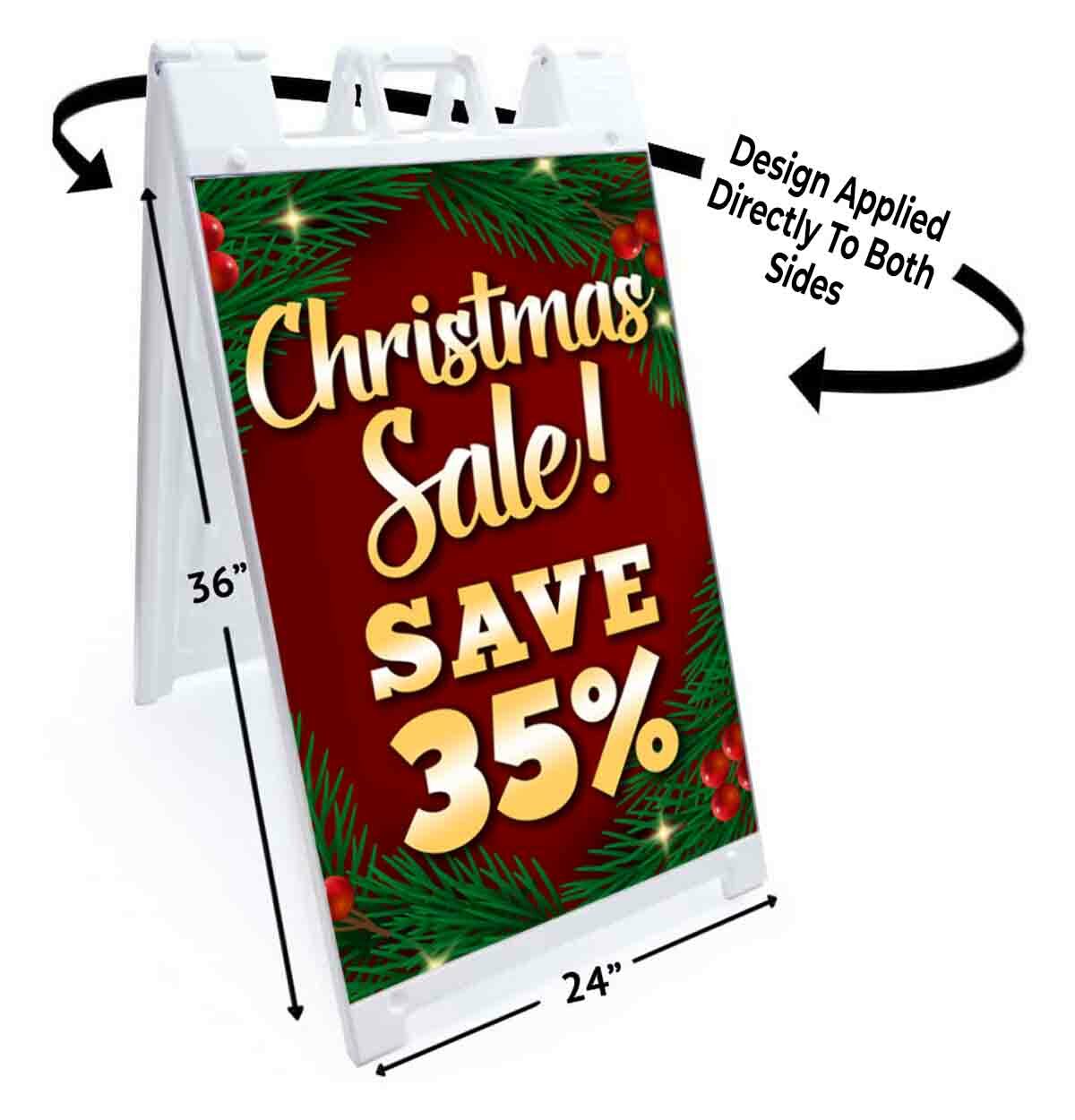 CHRISTMAS SALE SAVE 35% Signicade 24×36 A Frame Sidewalk Sign Double Sided