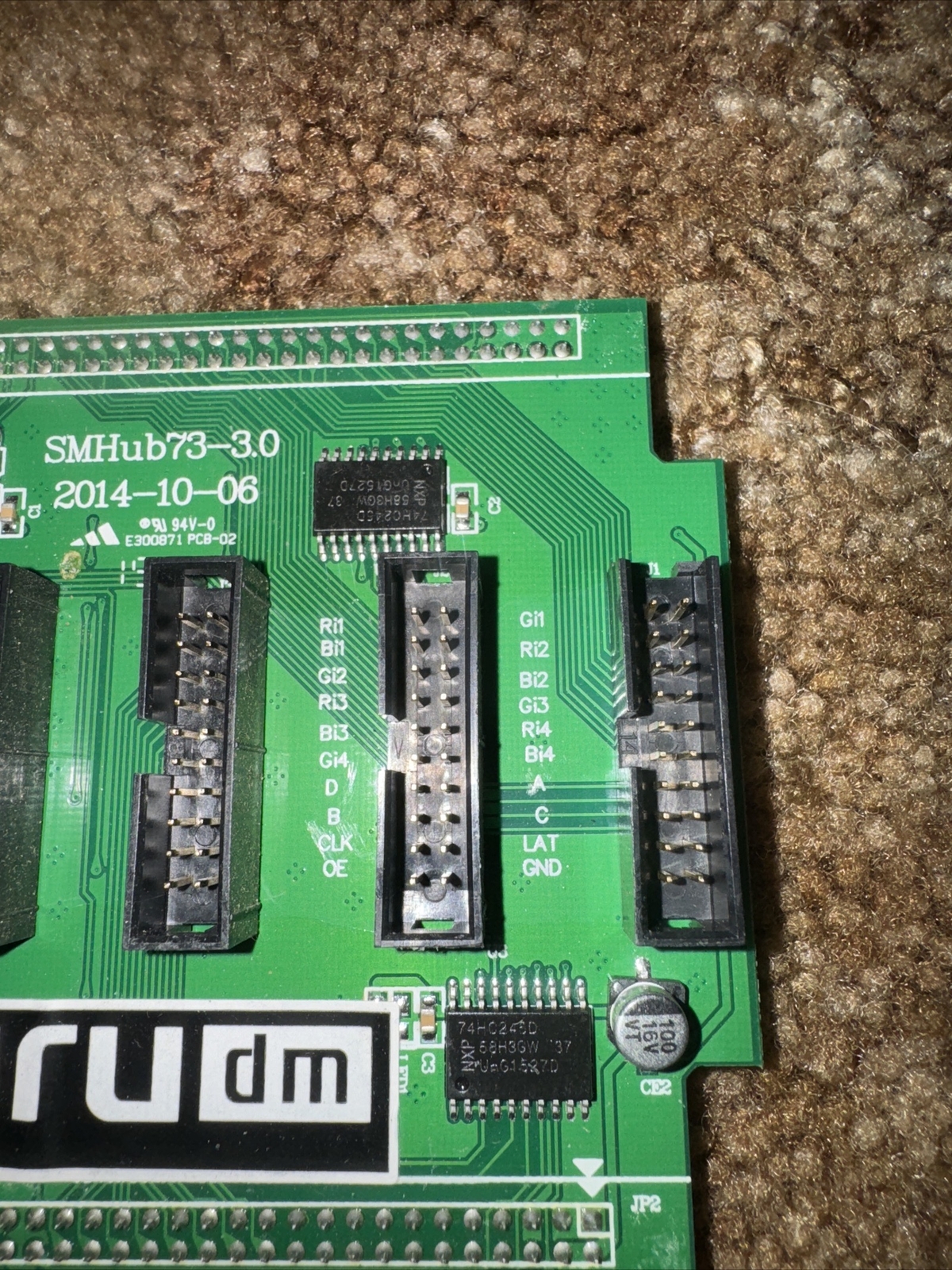 1- LED Sign Hub Card Signtronix Guru HUB 73 4 line output