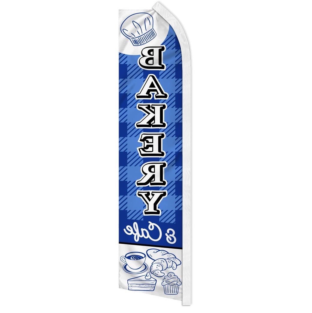 BAKERY & CAFE advertising super flag polyester banner sign *POLE NOT INCLUDED*