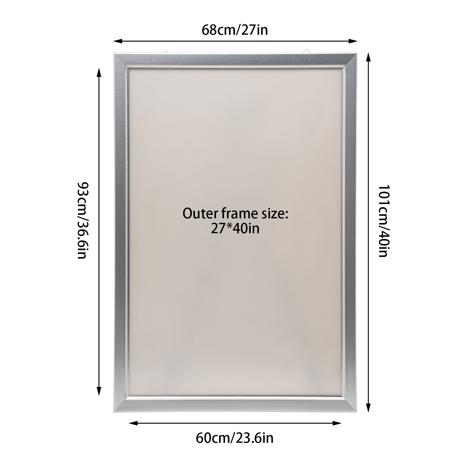 24&Prime;x33&Prime;/24&Prime;X36&Prime;, 27&Prime; x 40&Prime; LED Backlit Movie Poster Art Picture Frame Light Box