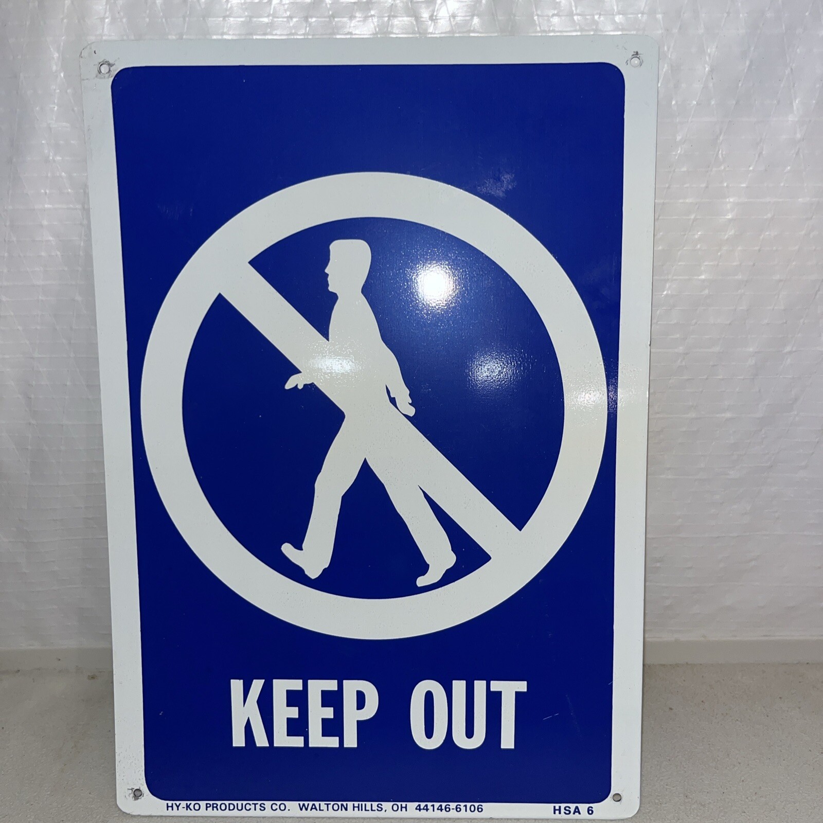 Lot Of 17 Hy-Ko 7” X 10” HS-6 “Keep Out” Metal Signs New Bulk Stock