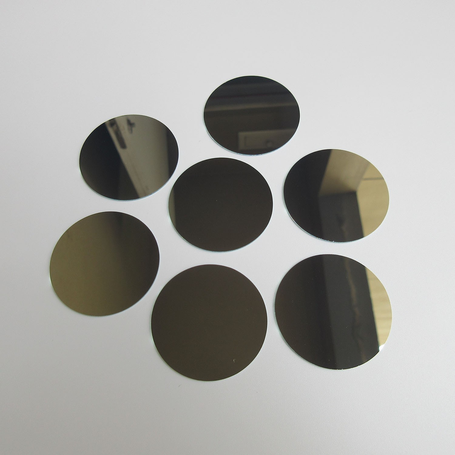 Blank Glass Gobos 2-sides Mirrored Color 37.5mm Diameter Quantity 1000 Pieces