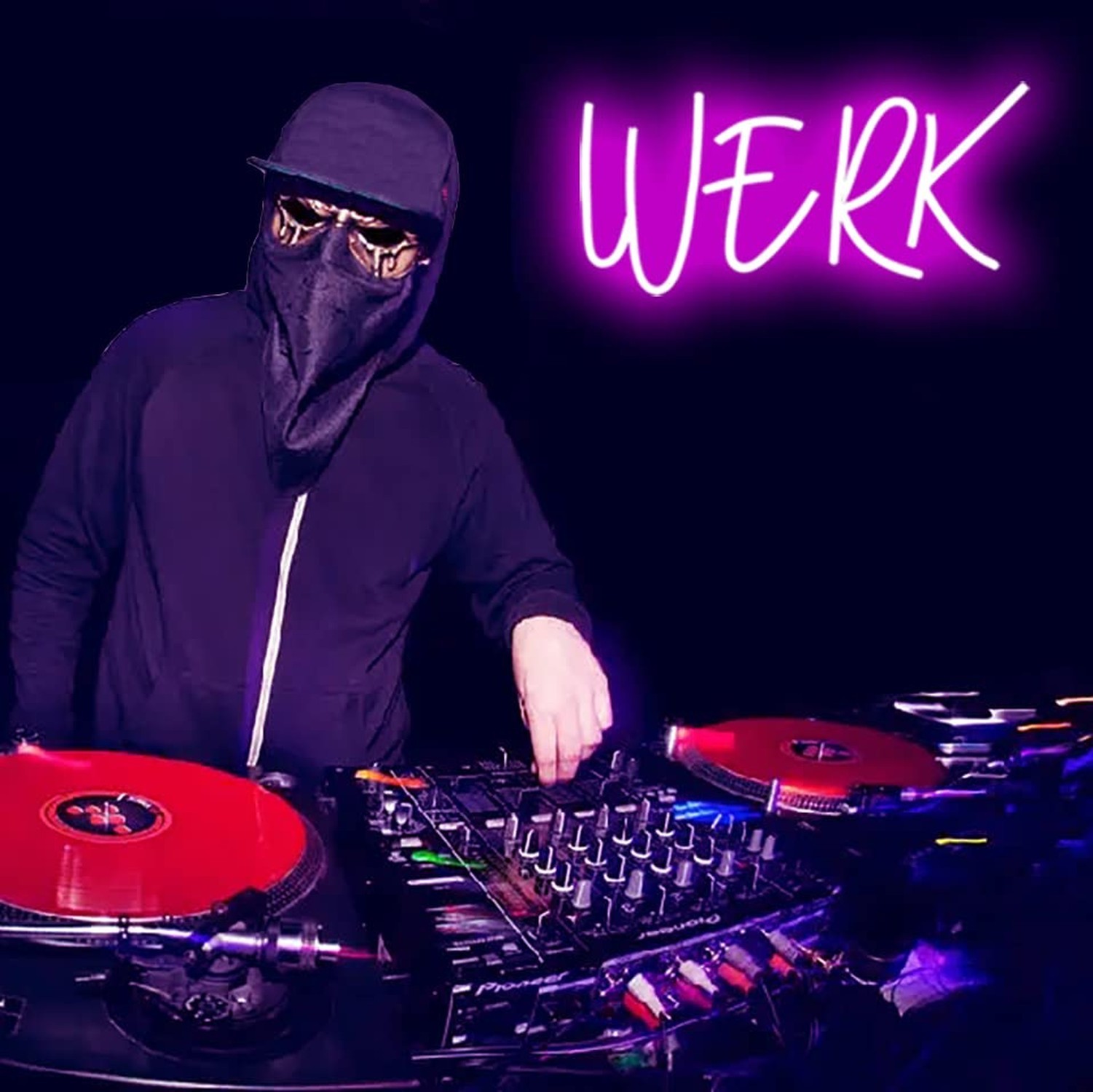 Werk Word LED Neon Pink Light Sign Werk Neon Signs “15.7×8.2 ” Acryl