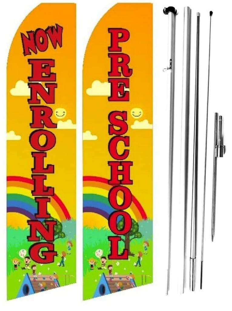 Onpoint Wares Now Enrolling 2 2.5 Ft X 11.5 Ft Weatherproof Polyester Feather