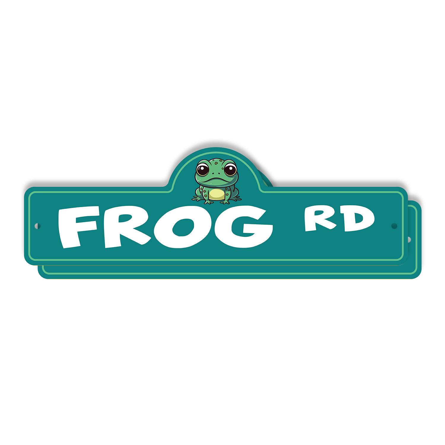 Frog Plastic Street Sign Crossing Xing Gift Novelty Funny