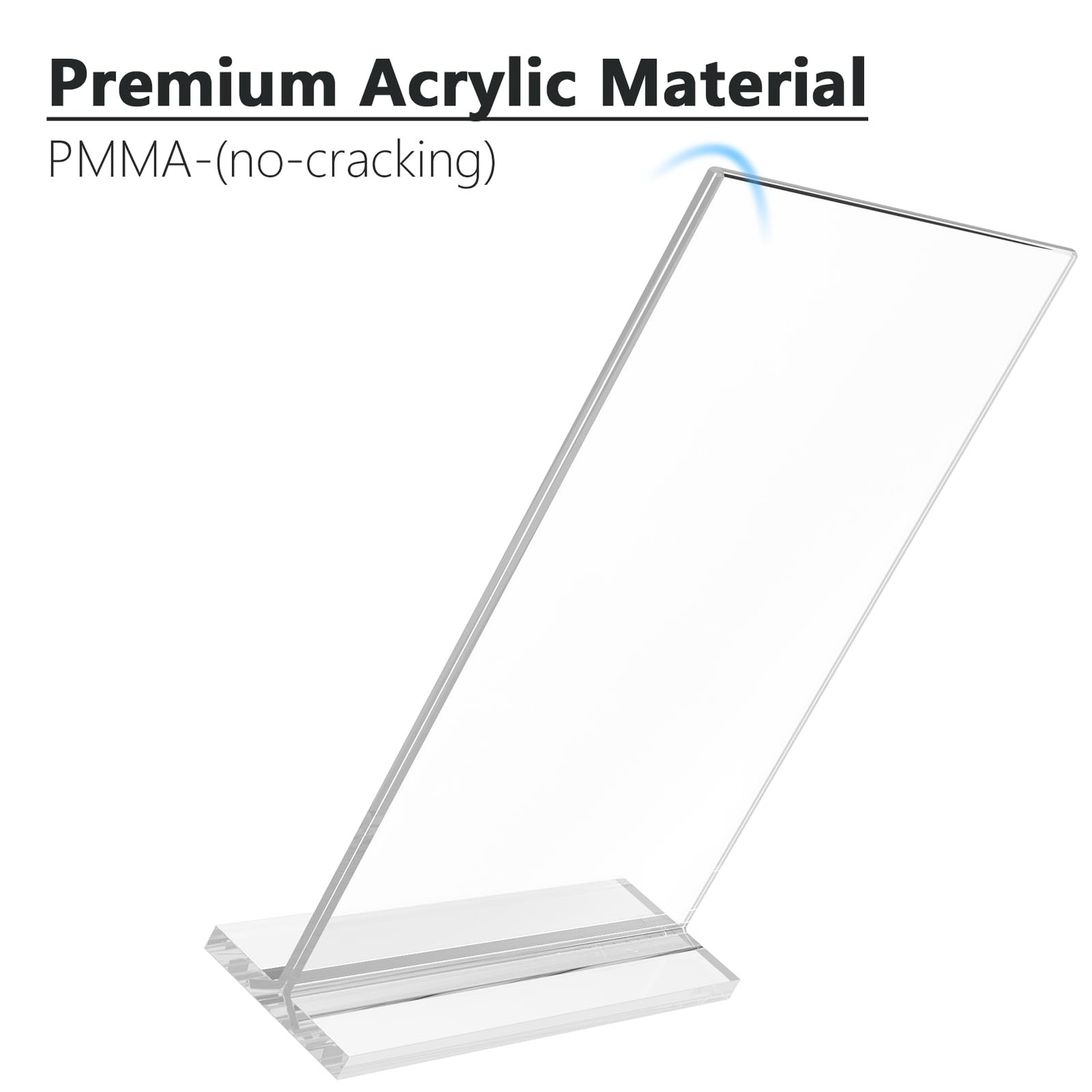 MaxGear Acrylic Sign Holder 8.5×11 Inches 2 Pack, Double 8.5 »x11 », Clear