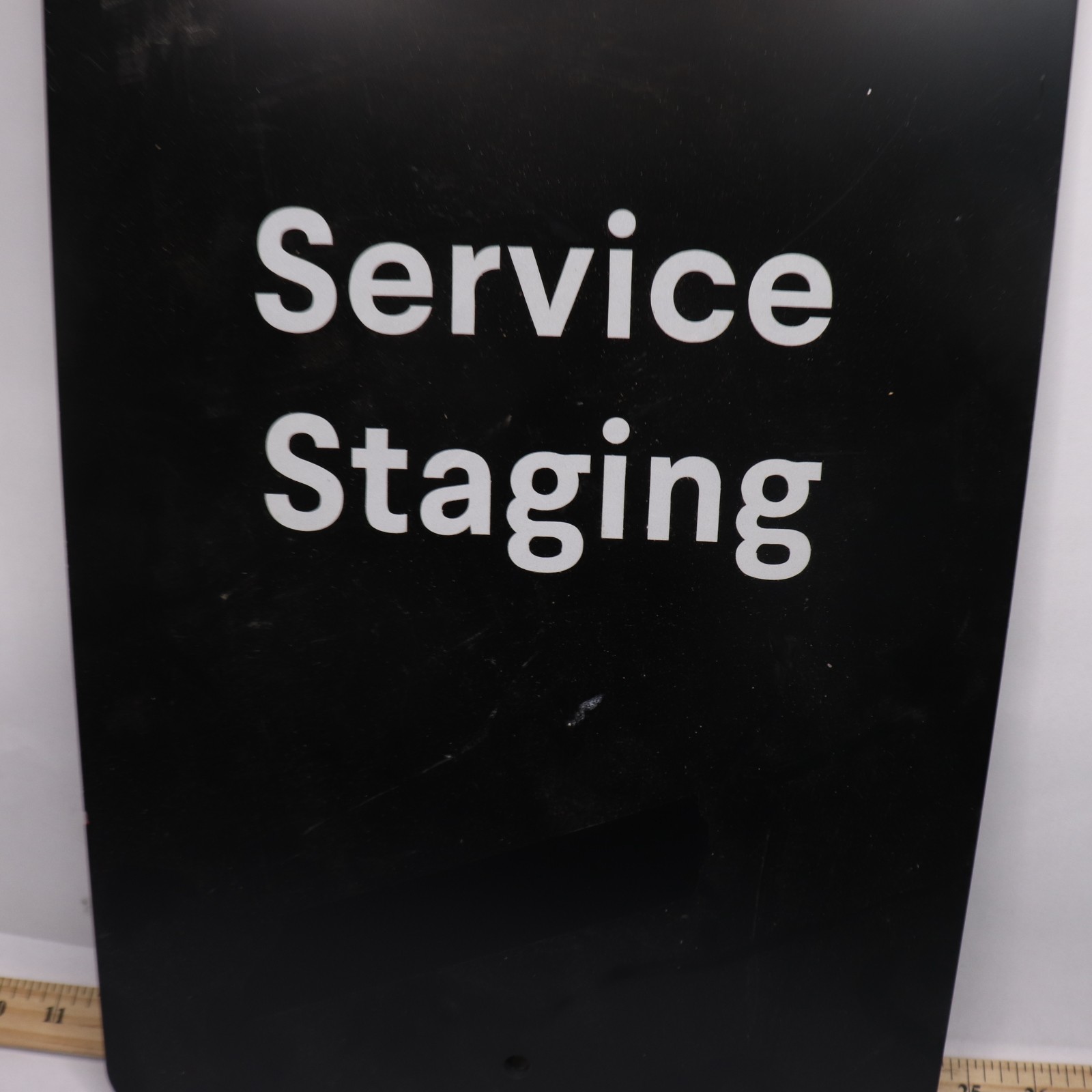 Service Staging Sign 18&Prime; x 12&Prime; – As Shown Only