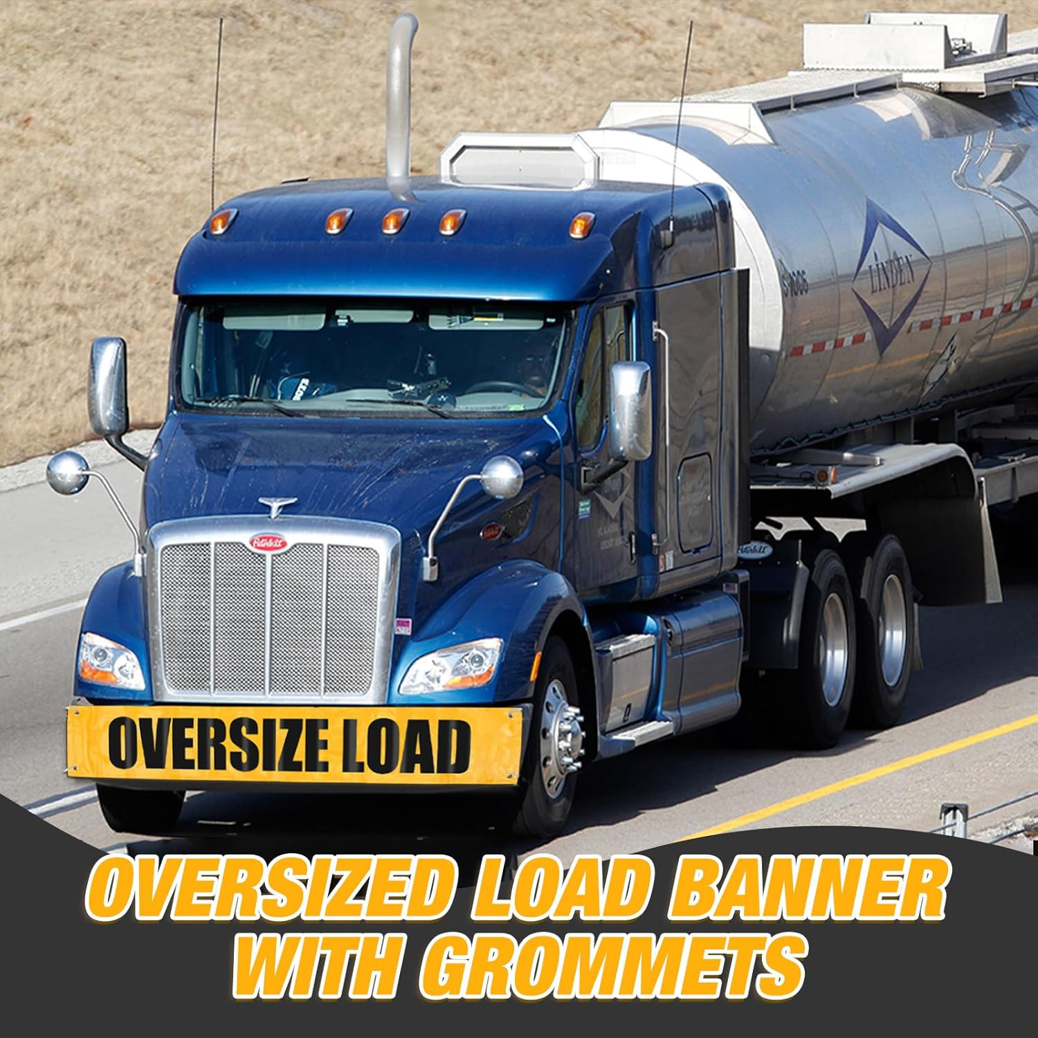 2 Pack 12 X 60 Inch Oversize Load Signs for Trucks Escort Vehicles Accessories W