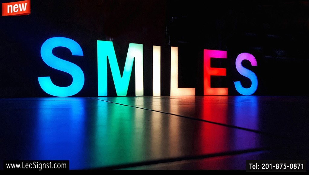 New Magic Color RGB Channel Letter Custom Made, 20 Inches ( Read Description )