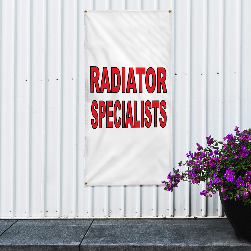 Vertical Vinyl Banner Multiple Sizes Outdoor Weatherproof Industrial Yard Signs