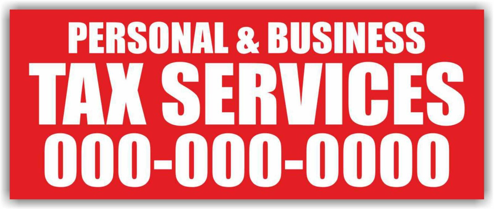 PERSONAL BUSINESS TAX SERVICES Advertising Banner Vinyl Mesh Sign accountant