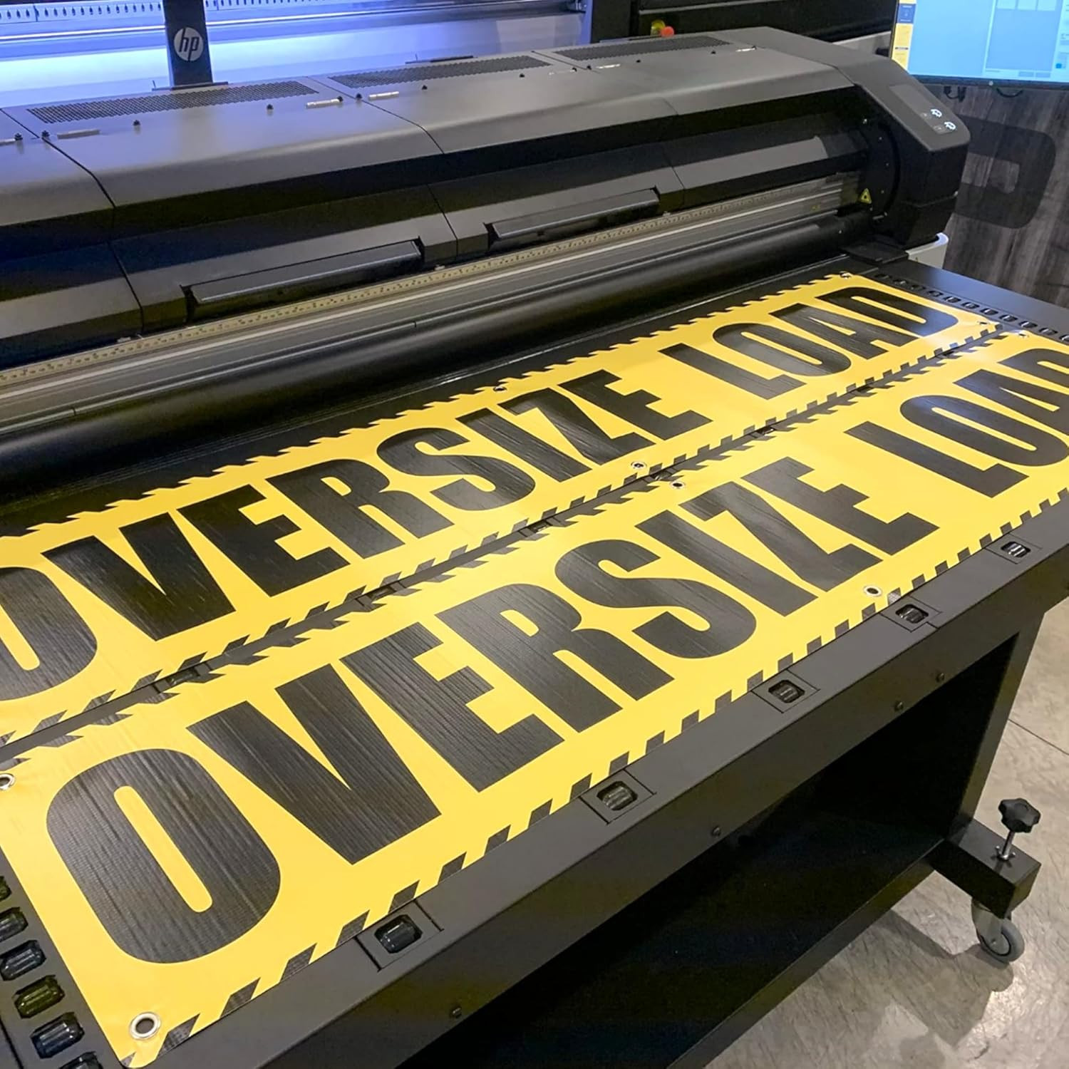 Oversize Load Banner Sign for Trucks w/Grommets – 2 Pack (12 x 60)