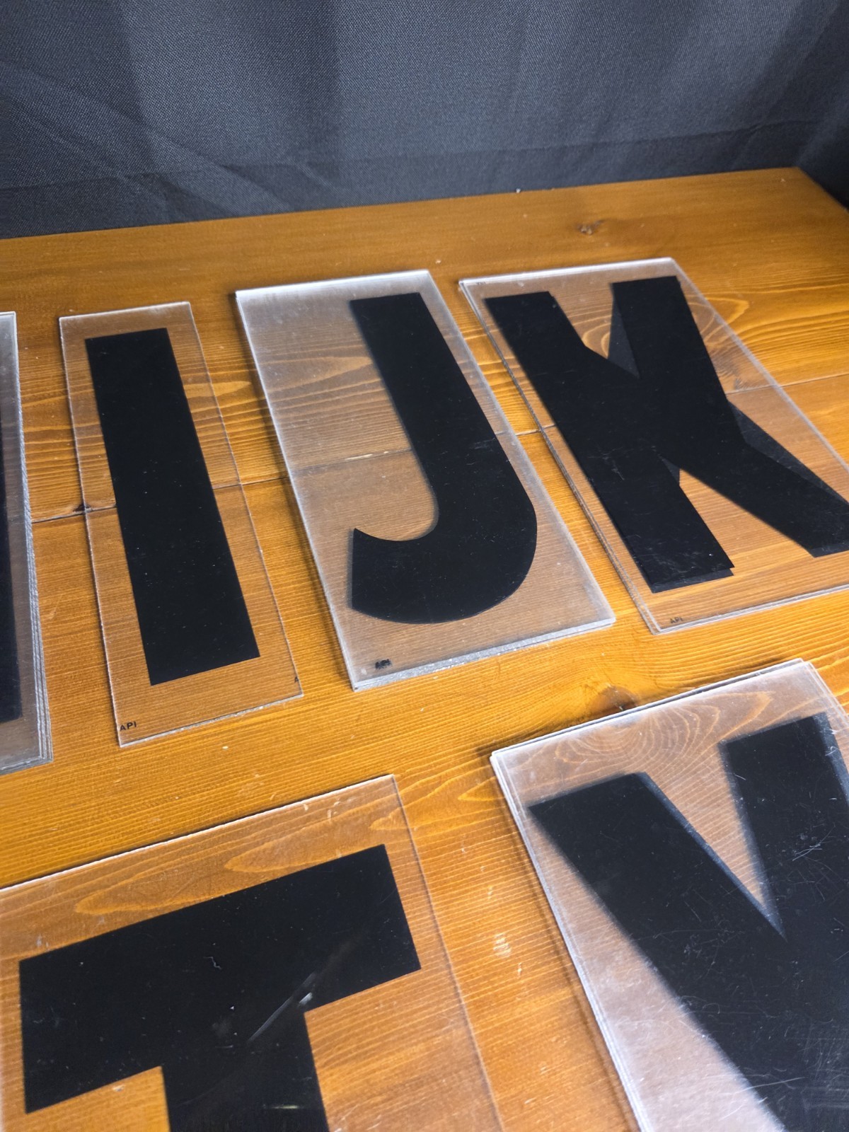 38 Vintage Plastic 9&Prime; Marquee Mixed Letters For Outdoor Sign Black Used