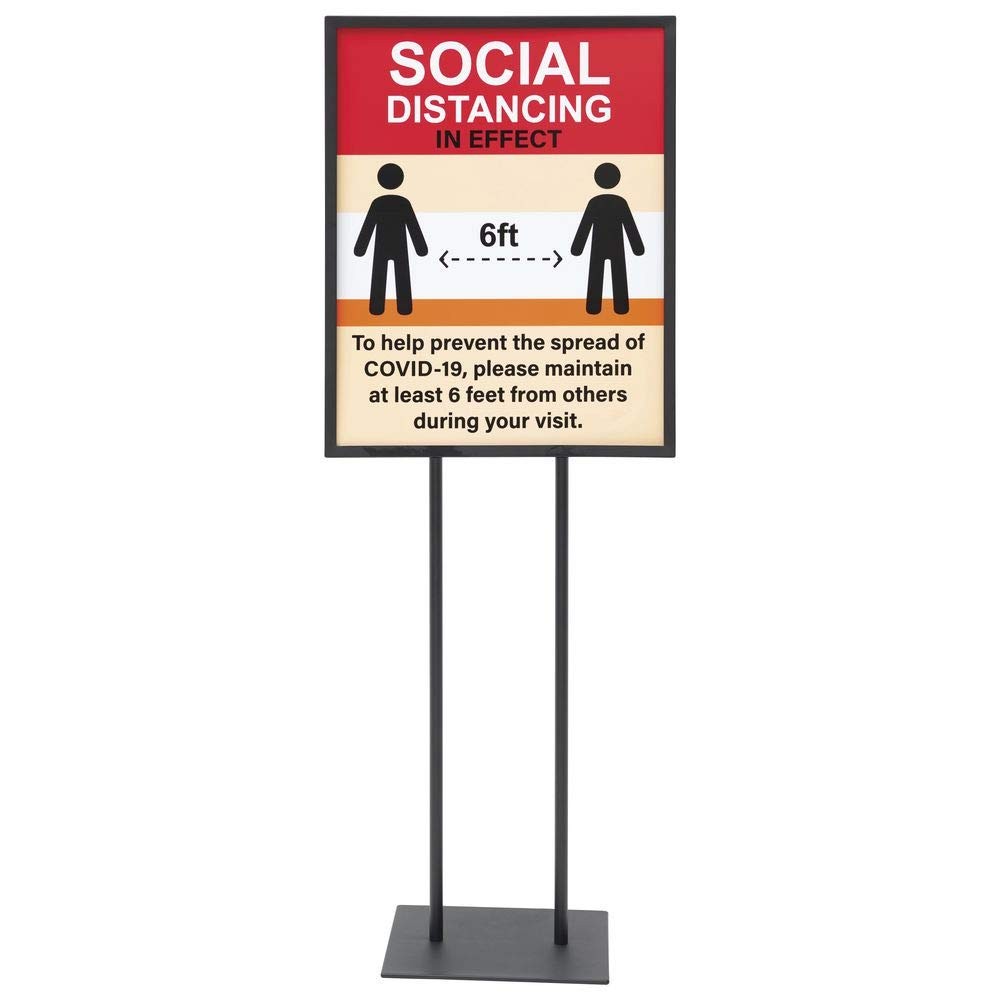 HUBERT® Social Distancing Sign – 22&Prime;W x 28&Prime;H