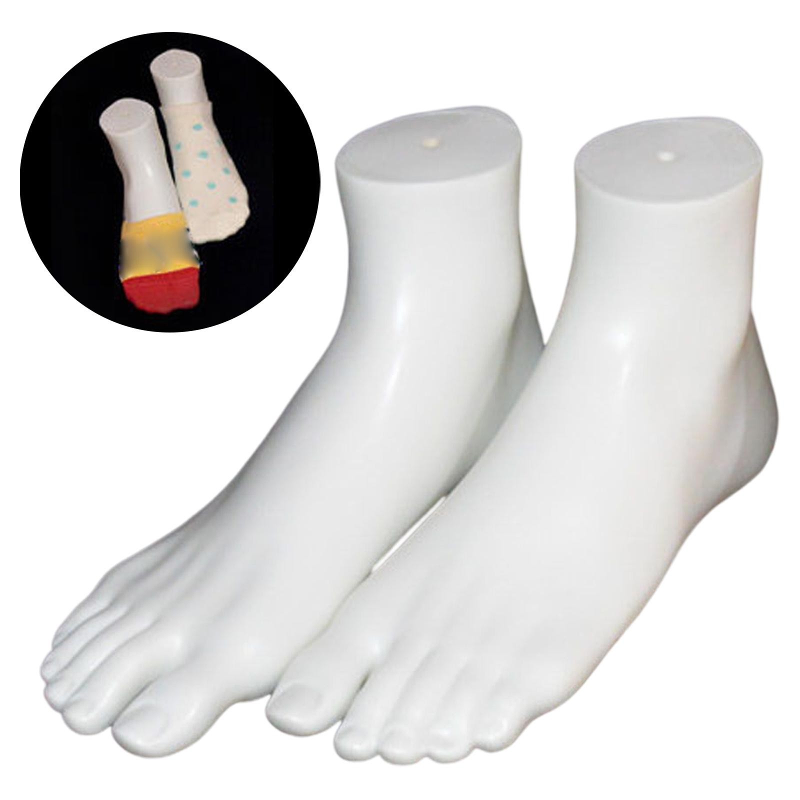 Mannequin Feet Socks Display Props Left and Shoes Feet Model for Sandal Short