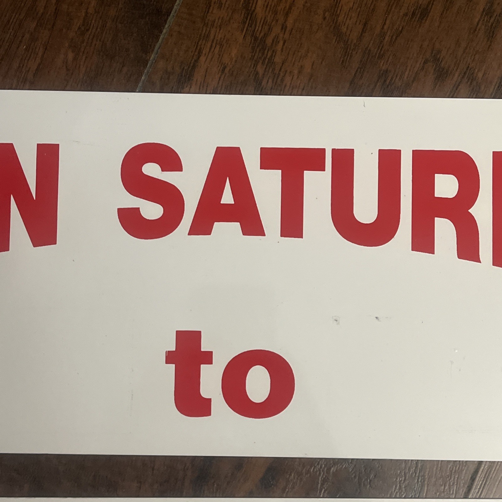 Open Saturday Sunday To 2 Metal Signs Real Estate Business 18×6 Inches Two Sided