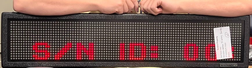 Inova Solutions OAX2-CS LED Message Display Sign PoE Ethernet Tested